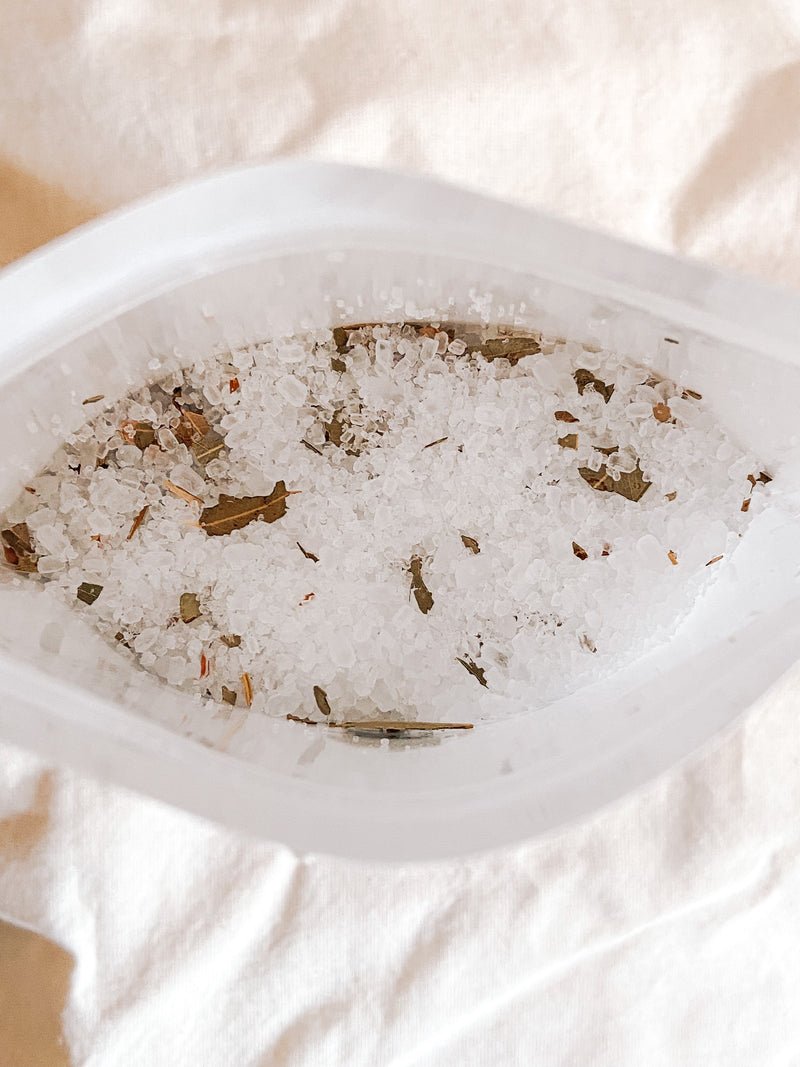 Scented Epsom Salt Bath Soak.